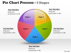 Pie chart process 5 stages 7