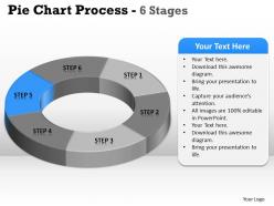 Pie chart process 6 stages 6