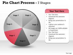 Pie chart process 7 stages 8