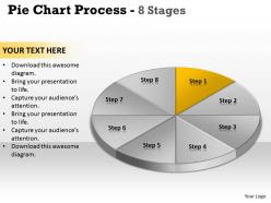 Pie chart process 8 stages 5