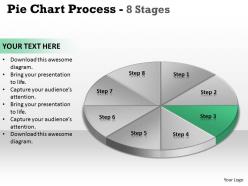 Pie chart process 8 stages 5