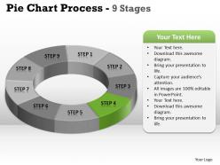 Pie chart process 9 stages 2