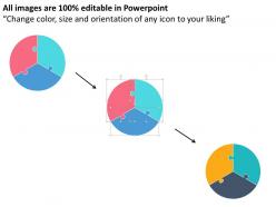 27088582 style division pie-puzzle 3 piece powerpoint presentation diagram infographic slide