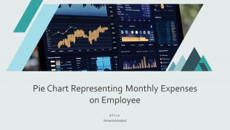 Pie Chart Representing Monthly Expenses On Employee PPT Demonstration AT
