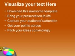 Pie chart statistics and coins powerpoint templates ppt themes and graphics 0213