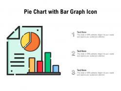 Pie chart with bar graph icon