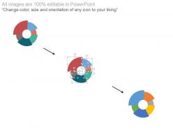Pie chart with comparison between peoples powerpoint slides