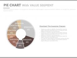 Pie chart with seven staged value segment powerpoint slides