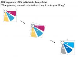 Pie graph growth target board modern graphic flat powerpoint design