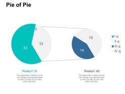 Pie of pie ppt summary background designs