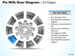 87279485 style variety 1 gears 10 piece powerpoint presentation diagram infographic slide
