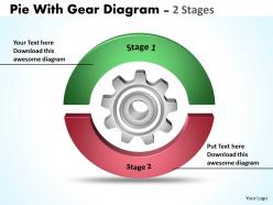 73264214 style variety 1 gears 2 piece powerpoint presentation diagram infographic slide