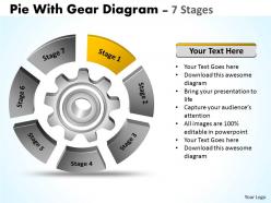 Pie with gear diagram 7 stages 9