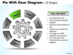 Pie with gear diagram 8 stages