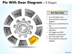 Pie with gear diagram 9 stages 6