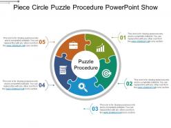Piece circle puzzle procedure powerpoint show