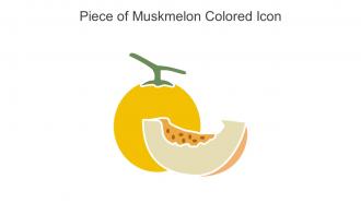 Piece Of Muskmelon Colored Icon In Powerpoint Pptx Png And Editable Eps Format