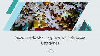 Piece Puzzle Showing Circular With Seven Categories PPT Sample AT