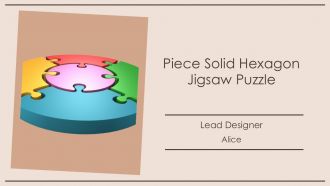 Piece Solid Hexagon Jigsaw Puzzle PPT Guidelines AT