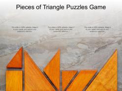 Pieces of triangle puzzles game