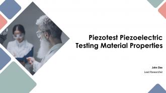 Piezotest Piezoelectric Testing Material Properties PPT Presentation ST AI