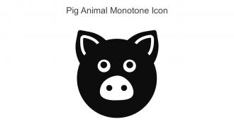 Pig Animal Monotone Icon In Powerpoint Pptx Png And Editable Eps Format