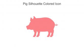 Pig Silhouette Colored Icon In Powerpoint Pptx Png And Editable Eps Format