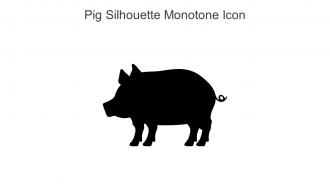 Pig Silhouette Monotone Icon In Powerpoint Pptx Png And Editable Eps Format