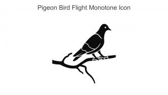 Pigeon Bird Flight Monotone Icon In Powerpoint Pptx Png And Editable Eps Format
