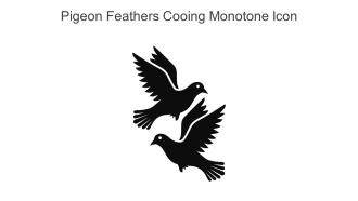 Pigeon Feathers Cooing Monotone Icon In Powerpoint Pptx Png And Editable Eps Format