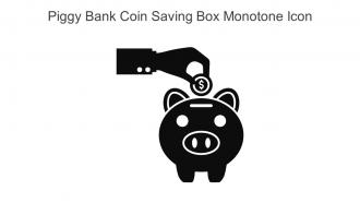 Piggy Bank Coin Saving Box Monotone Icon In Powerpoint Pptx Png And Editable Eps Format