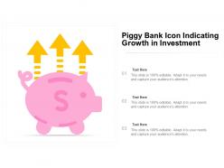 Piggy bank icon indicating growth in investment