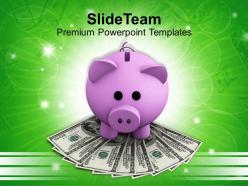 Piggy Bank Investment Of Money Powerpoint Templates Ppt Themes And Graphics