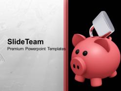 Piggy bank locked secure money future powerpoint templates ppt themes and graphics 0113