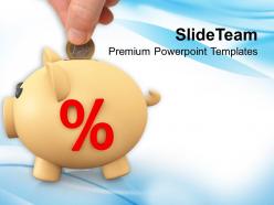 Piggy bank savings money concept powerpoint templates ppt backgrounds for slides 0213