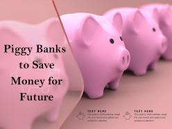 Piggy Banks To Save Money For Future