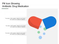 Pill icon showing antibiotic drug medication