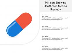 Pill icon showing healthcare medical remedy