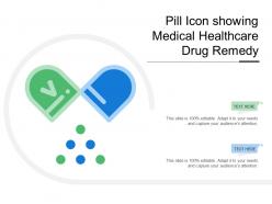 Pill icon showing medical healthcare drug remedy