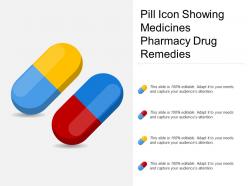 Pill icon showing medicines pharmacy drug remedies