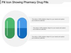 Pill Icon Showing Pharmacy Drug Pills