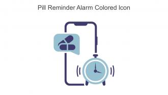 Pill Reminder Alarm Colored Icon In Powerpoint Pptx Png And Editable Eps Format
