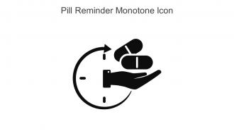 Pill Reminder Monotone Icon In Powerpoint Pptx Png And Editable Eps Format
