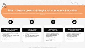 Pillar 1 Nestle Growth Strategies For Nestle Strategic Management Report Strategy SS