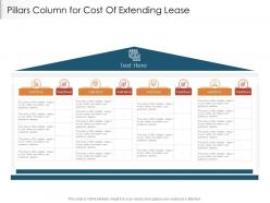 Pillars column for cost of extending lease infographic template