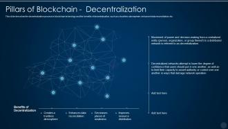 Pillars of blockchain decentralization blockchain technology it