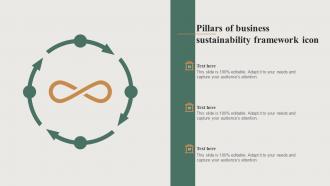 Pillars Of Business Sustainability Framework Icon
