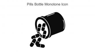 Pills Bottle Monotone Icon In Powerpoint Pptx Png And Editable Eps Format