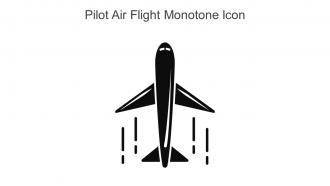 Pilot Air Flight Monotone Icon In Powerpoint Pptx Png And Editable Eps Format