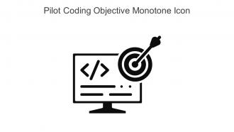 Pilot Coding Objective Monotone Icon In Powerpoint Pptx Png And Editable Eps Format